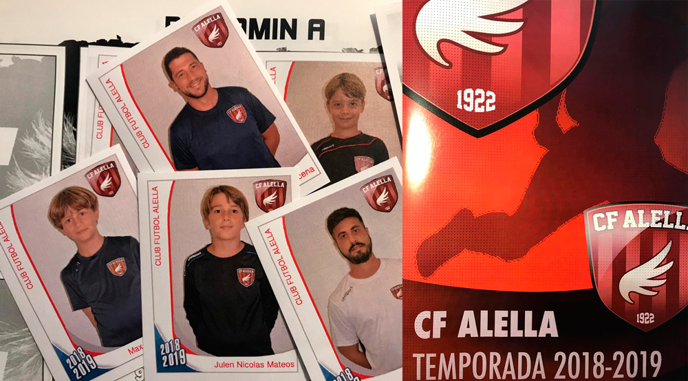El CF Alella ja té el seu àlbum de cromos oficial