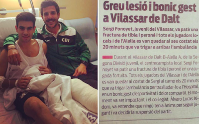 Ànims Sergi! El CF Alella et desitja una bona recuperació