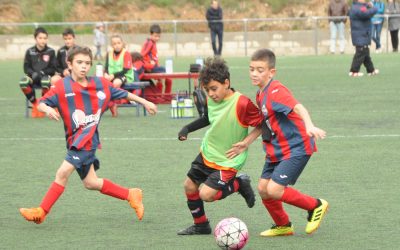 L’Aleví ‘E’ fulmina la ratxa de 18 triomfs del campió (5-5)