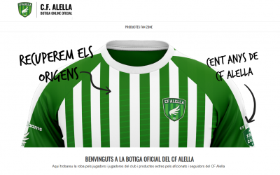 El CF Alella ja té botiga oficial per comprar la samarreta del Centenari